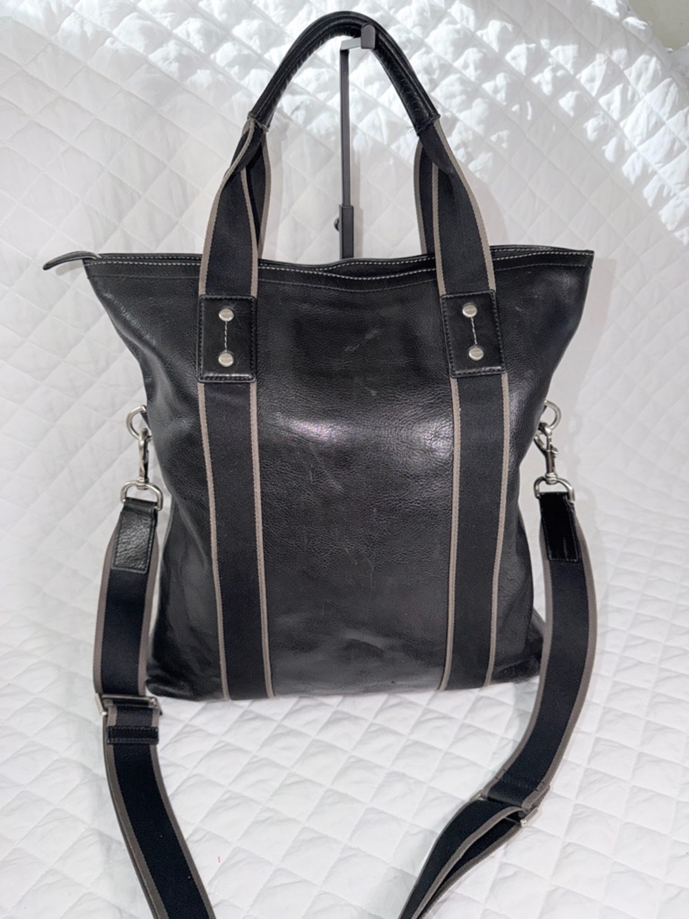 Coach Heritage Web Convertible Tote with Detachable Strap - Picture 4 of 14